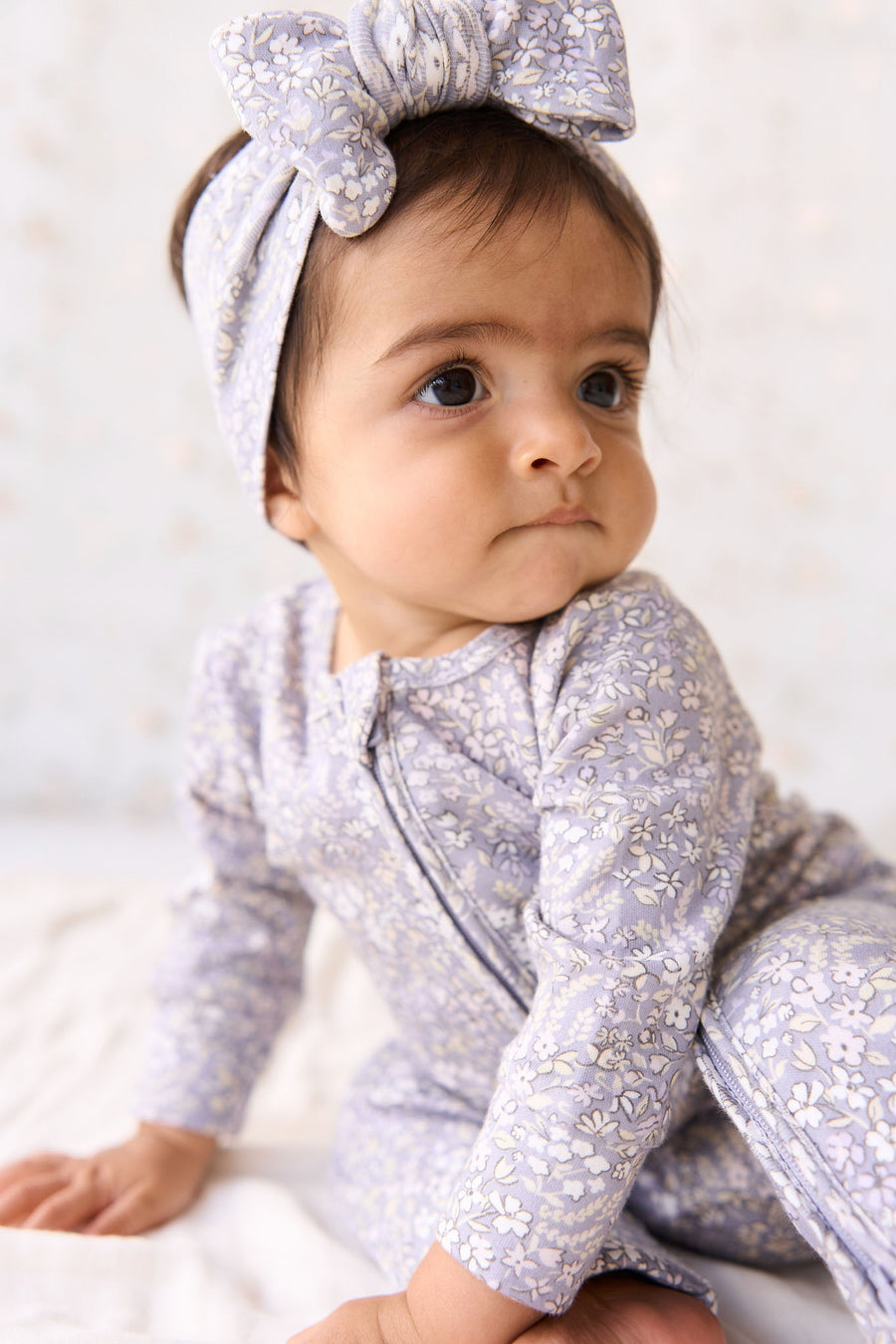 Organic Cotton Frankie Onepiece - April Lilac Childrens Onepiece from Jamie Kay NZ