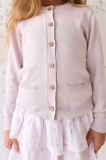 Gabrielle Cardigan - Violet Tint Childrens Cardigan from Jamie Kay NZ