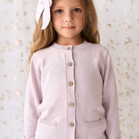 Gabrielle Cardigan - Violet Tint Childrens Cardigan from Jamie Kay NZ