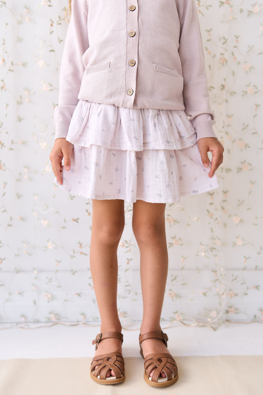 Organic Cotton Muslin Samantha Skirt - Meredith Violet Childrens Skirt from Jamie Kay NZ