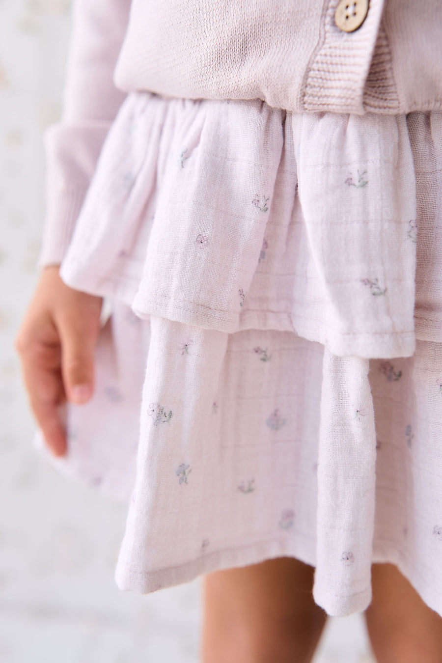 Organic Cotton Muslin Samantha Skirt - Meredith Violet Childrens Skirt from Jamie Kay NZ