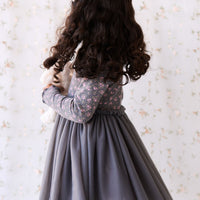 Anna Tulle Dress - Rosalie Floral Lava Childrens Dress from Jamie Kay NZ