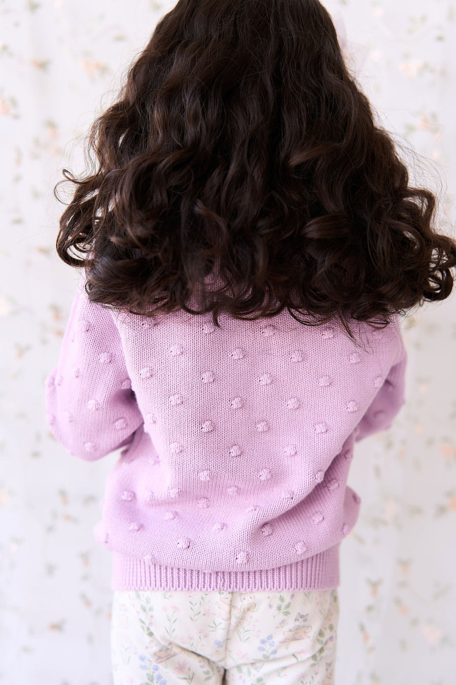 Dotty Knit Jumper - Lilac Blush Childrens Jumper from Jamie Kay NZ