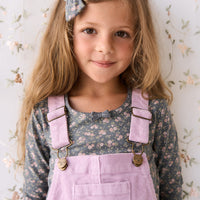 Organic Cotton Long Sleeve Top - Rosalie Floral Lava Childrens Top from Jamie Kay NZ