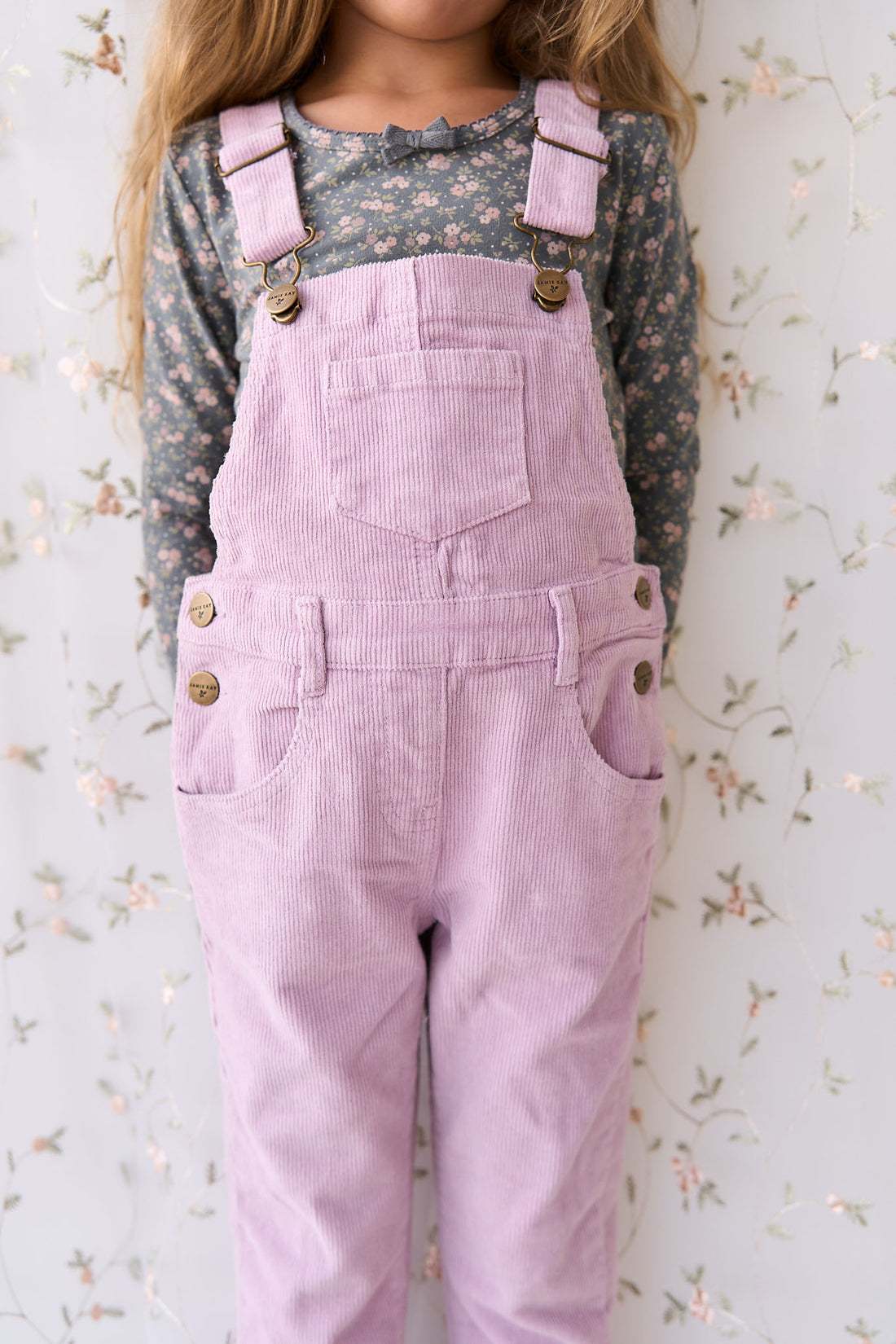 Jordie Cord Overall - Lilac Blush Childrens Overall from Jamie Kay NZ