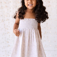 Organic Cotton Mira Dress - Chloe Lavender Childrens Dress from Jamie Kay NZ