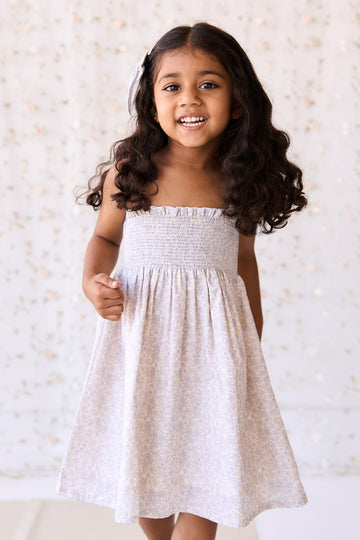 Organic Cotton Mira Dress - Chloe Lavender Childrens Dress from Jamie Kay NZ