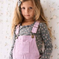 Organic Cotton Long Sleeve Top - Rosalie Floral Lava Childrens Top from Jamie Kay NZ