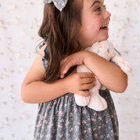 Organic Cotton Sienna Dress - Rosalie Floral Lava Childrens Dress from Jamie Kay NZ