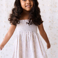 Organic Cotton Mira Dress - Chloe Lavender Childrens Dress from Jamie Kay NZ