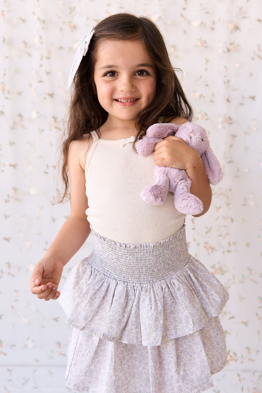 Organic Cotton Samantha Skirt - Chloe Lavender Childrens Skirt from Jamie Kay NZ