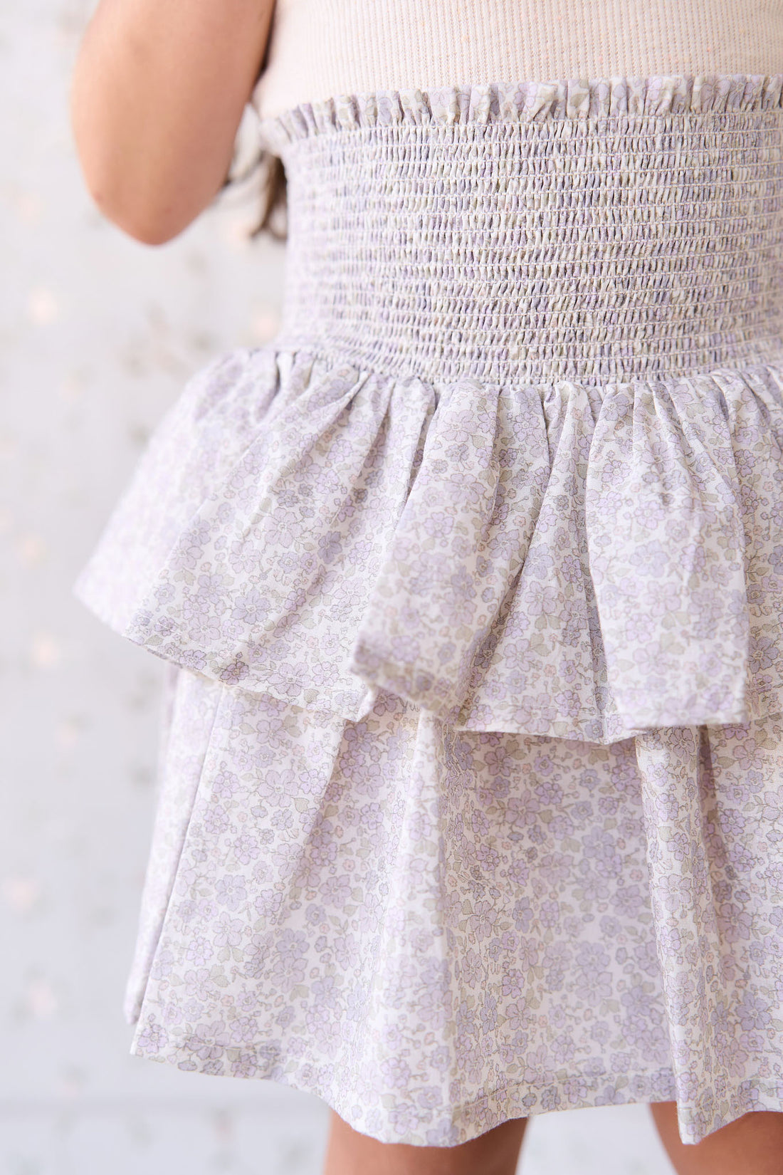 Organic Cotton Samantha Skirt - Chloe Lavender Childrens Skirt from Jamie Kay NZ