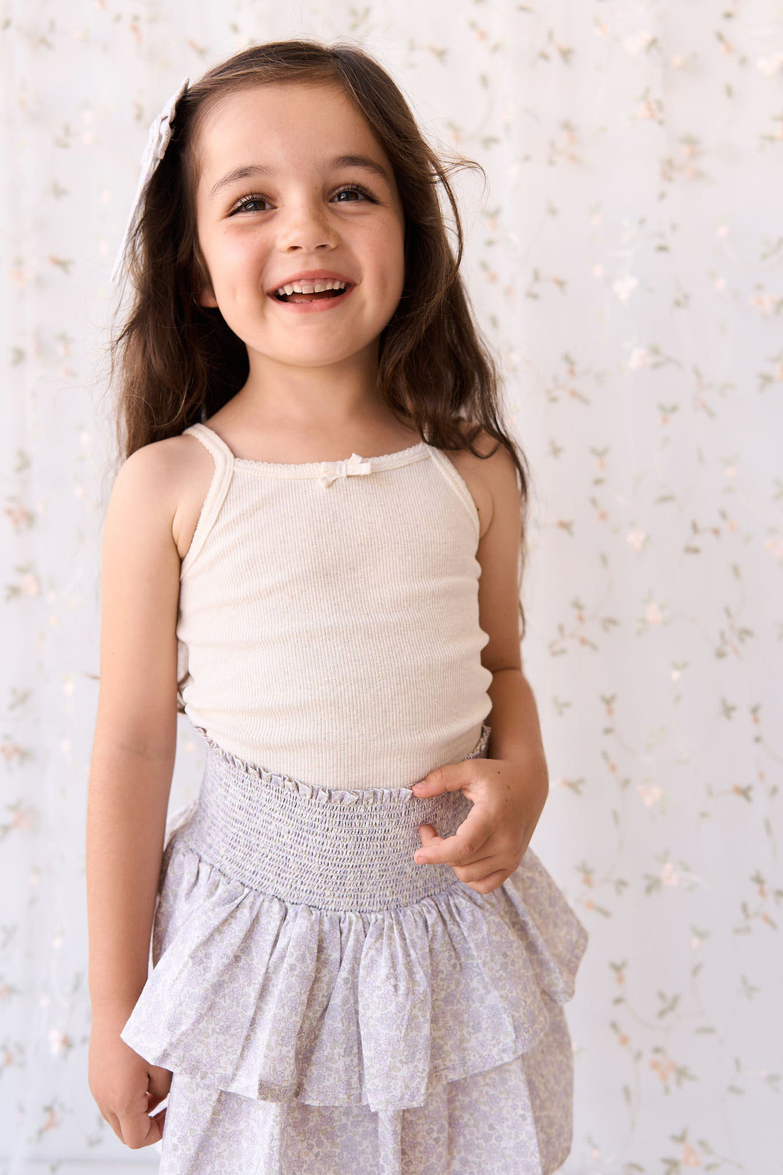 Organic Cotton Samantha Skirt - Chloe Lavender Childrens Skirt from Jamie Kay NZ