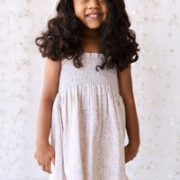 Organic Cotton Mira Dress - Chloe Lavender Childrens Dress from Jamie Kay NZ