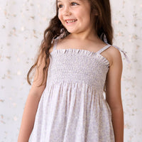 Organic Cotton Mira Top - Chloe Lavender Childrens Top from Jamie Kay NZ