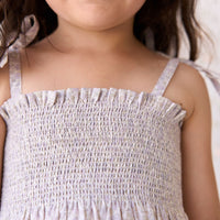 Organic Cotton Mira Top - Chloe Lavender Childrens Top from Jamie Kay NZ