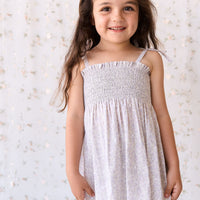 Organic Cotton Mira Top - Chloe Lavender Childrens Top from Jamie Kay NZ