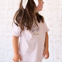 Organic Cotton Everyday Bike Short - Moons Garden Lavender Childrens Short from Jamie Kay NZ