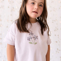 Pima Cotton Mimi Top - Luna Meadow Flowers Childrens Top from Jamie Kay NZ