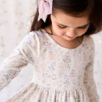 Organic Cotton Tallulah Dress - Moons Garden Lavender Childrens Dress from Jamie Kay NZ