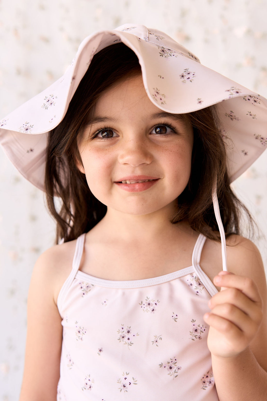 Noelle Hat - Goldie Bouquet Morganite Childrens Swimwear from Jamie Kay NZ