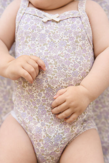 Organic Cotton Bridget Singlet Bodysuit - Chloe Lavender Childrens Bodysuit from Jamie Kay NZ