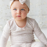 Organic Cotton Long Sleeve Bodysuit - Addie Lilac Childrens Bodysuit from Jamie Kay NZ