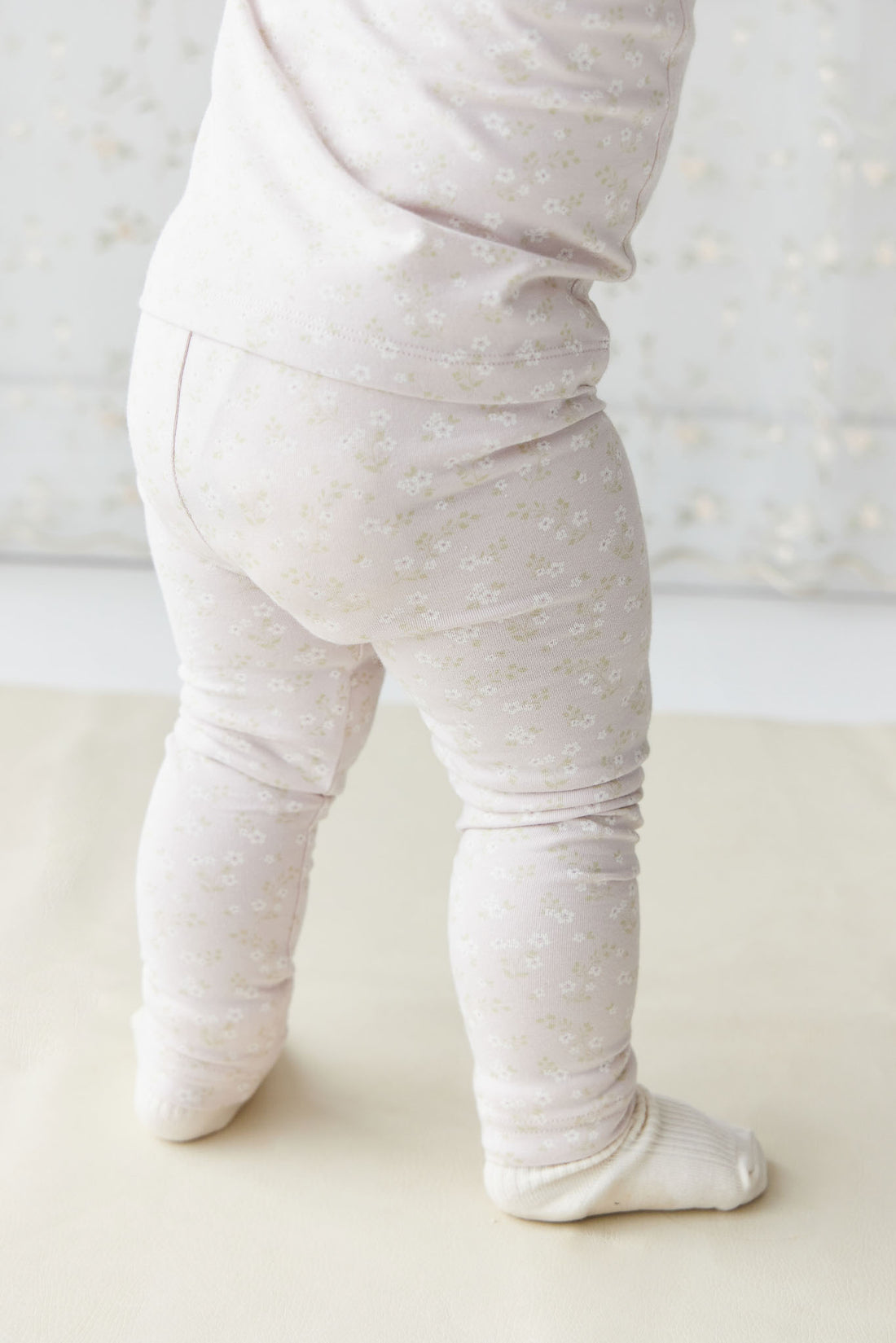 Organic Cotton Everyday Legging - Addie Lilac Childrens Legging from Jamie Kay NZ