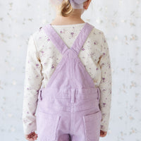 Organic Cotton Long Sleeve Top - Sweet William Floral Natural Childrens Top from Jamie Kay NZ