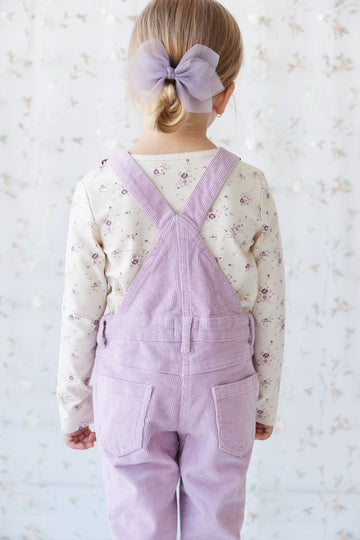 Organic Cotton Long Sleeve Top - Sweet William Floral Natural Childrens Top from Jamie Kay NZ