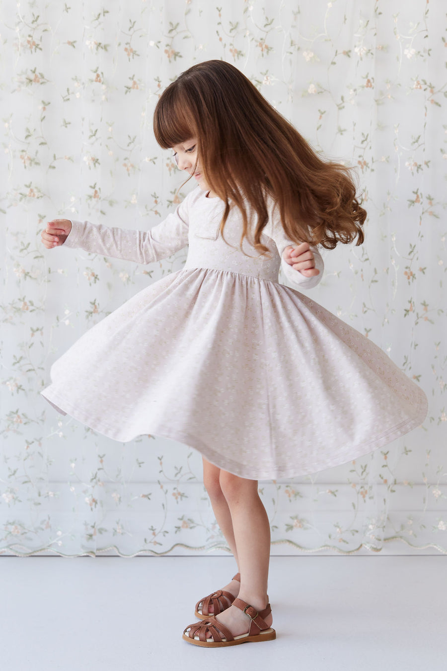 Organic Cotton Tallulah Dress - Addie Lilac Childrens Dress from Jamie Kay NZ