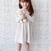 Organic Cotton Tallulah Dress - Addie Lilac Childrens Dress from Jamie Kay NZ