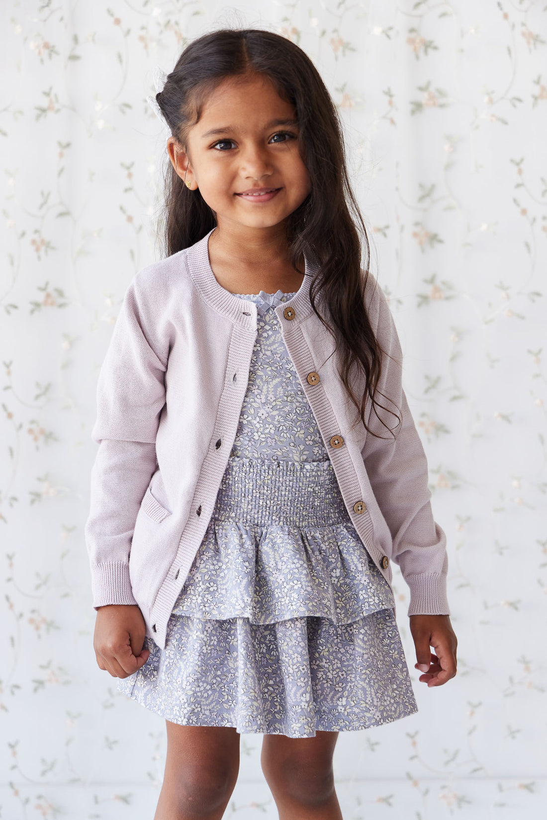 Organic Cotton Ruby Skirt - April Lilac Childrens Skirt from Jamie Kay NZ