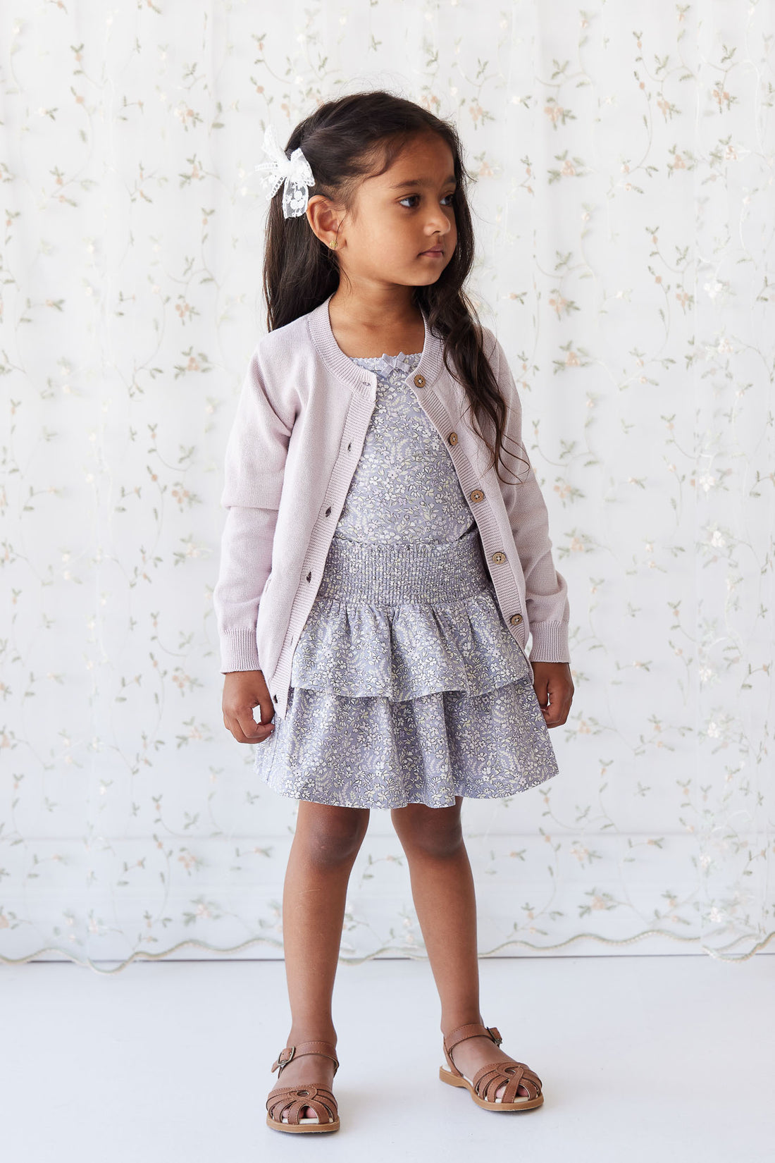 Organic Cotton Ruby Skirt - April Lilac Childrens Skirt from Jamie Kay NZ