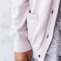 Gabrielle Cardigan - Violet Tint Childrens Cardigan from Jamie Kay NZ