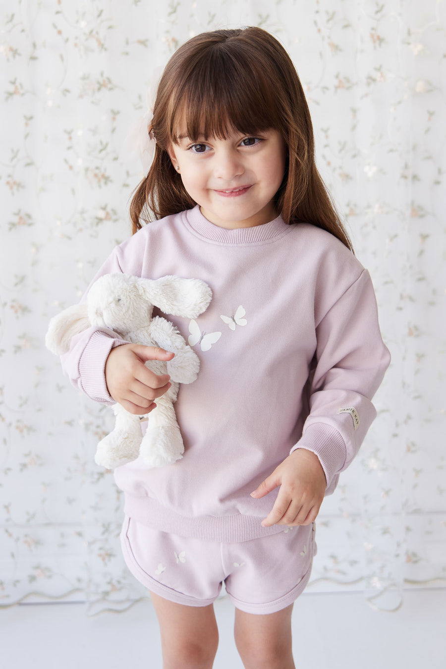 Organic Cotton Ivy Shortie - Flutter by Lilac Childrens Short from Jamie Kay NZ