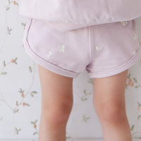 Organic Cotton Ivy Shortie - Flutter by Lilac Childrens Short from Jamie Kay NZ