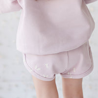 Organic Cotton Ivy Shortie - Flutter by Lilac Childrens Short from Jamie Kay NZ