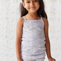 Organic Cotton Singlet - April Lilac Childrens Singlet from Jamie Kay NZ