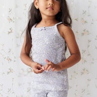 Organic Cotton Singlet - April Lilac Childrens Singlet from Jamie Kay NZ