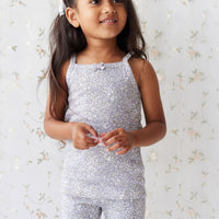 Organic Cotton Singlet - April Lilac Childrens Singlet from Jamie Kay NZ