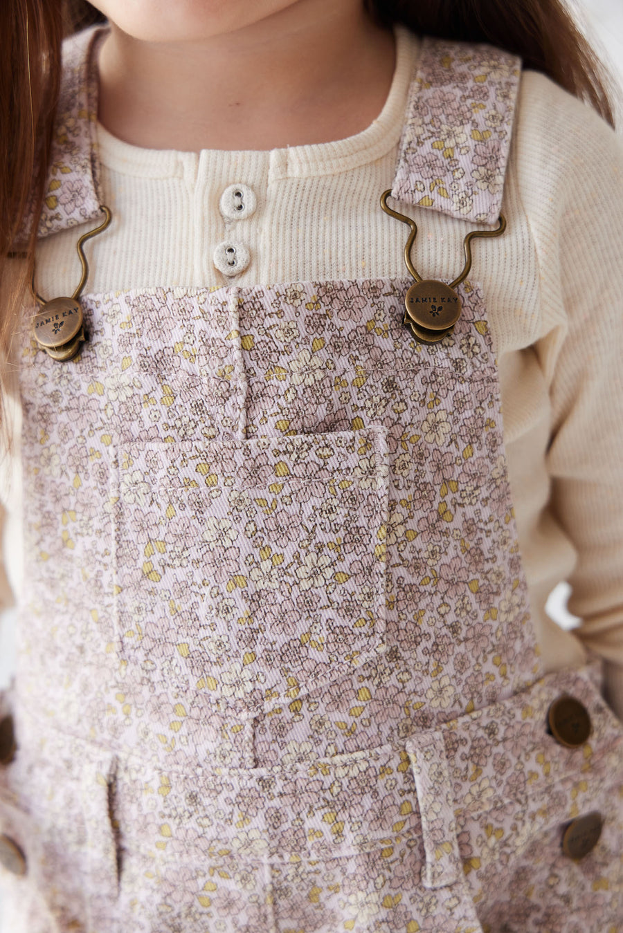 Jordie Cotton Twill Overall - Chloe Lilac Childrens Overall from Jamie Kay NZ