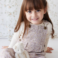 Jordie Cotton Twill Overall - Chloe Lilac Childrens Overall from Jamie Kay NZ