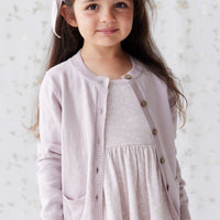 Organic Cotton Samantha Dress - Addie Lilac Childrens Dress from Jamie Kay NZ