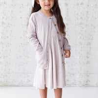 Organic Cotton Samantha Dress - Addie Lilac Childrens Dress from Jamie Kay NZ