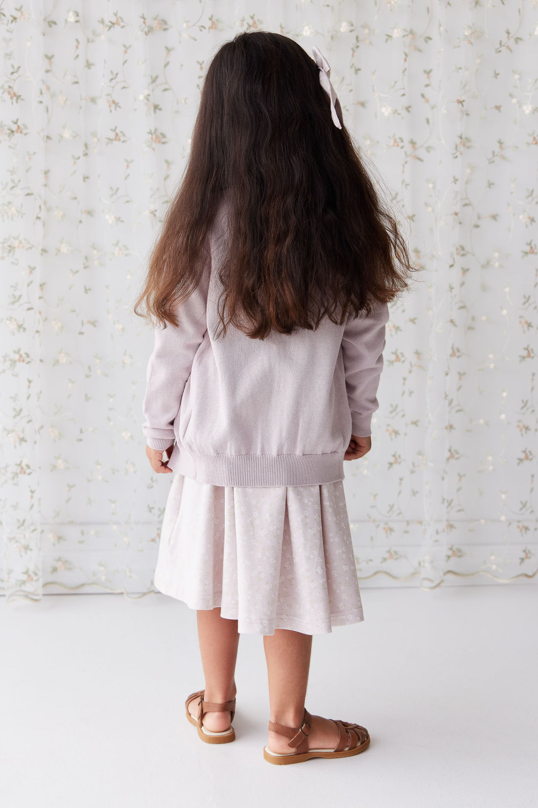 Organic Cotton Samantha Dress - Addie Lilac Childrens Dress from Jamie Kay NZ