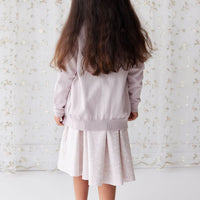 Organic Cotton Samantha Dress - Addie Lilac Childrens Dress from Jamie Kay NZ