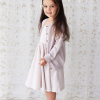 Organic Cotton Samantha Dress - Addie Lilac Childrens Dress from Jamie Kay NZ