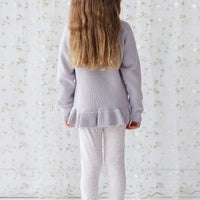 Organic Cotton Everyday Legging - Addie Lilac Childrens Legging from Jamie Kay NZ