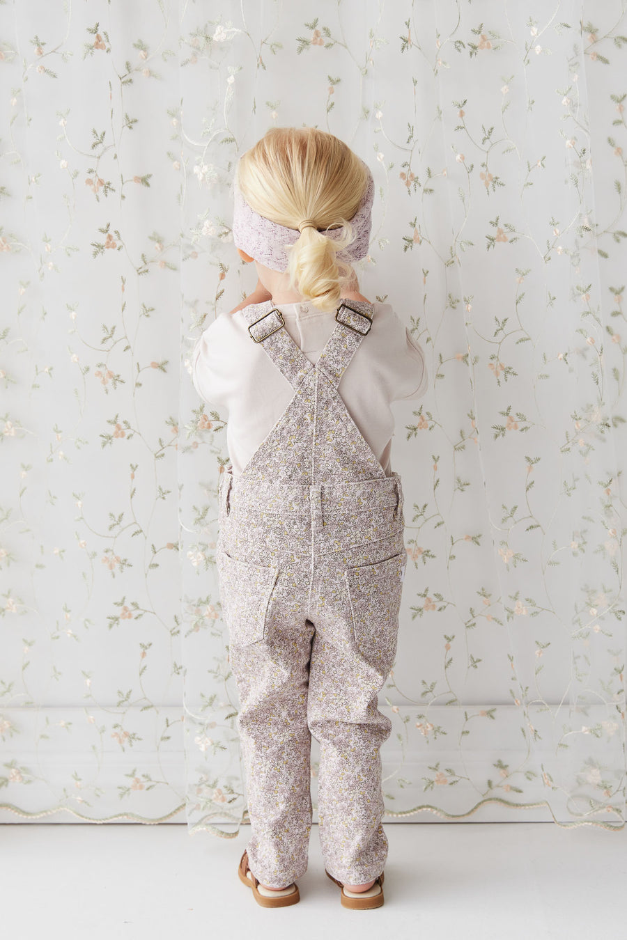 Jordie Cotton Twill Overall - Chloe Lilac Childrens Overall from Jamie Kay NZ